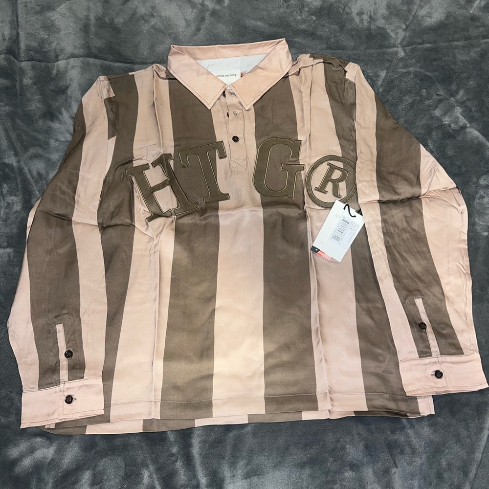 New Honor The Gift Striped Rugby - Size Medium - w/ Tags and HTG Bag